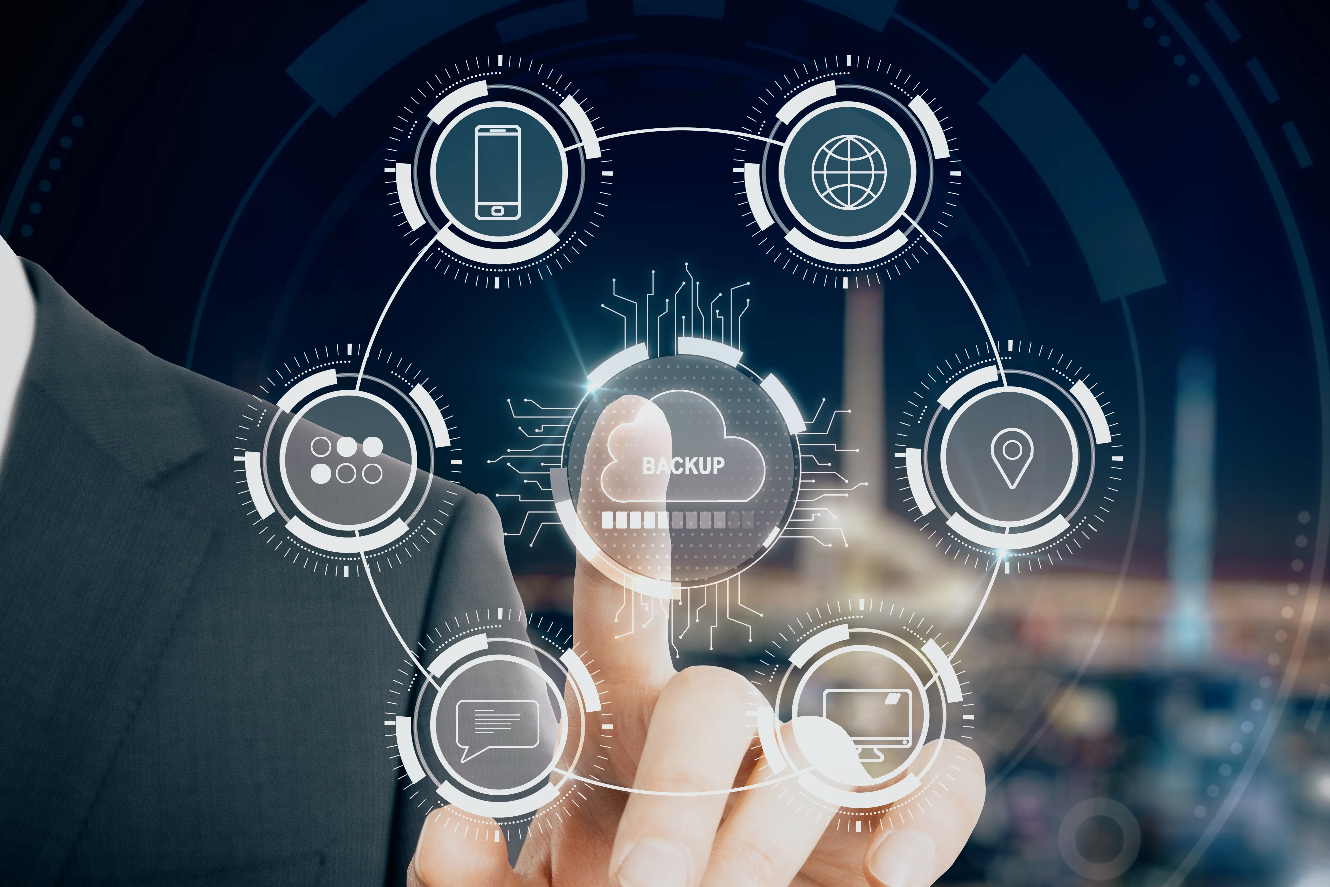 Imagen mostrando un sistema digital explicando qu� es ERP y c�mo mejora los procesos internos, automatiza tareas y optimiza la gesti�n de datos. 